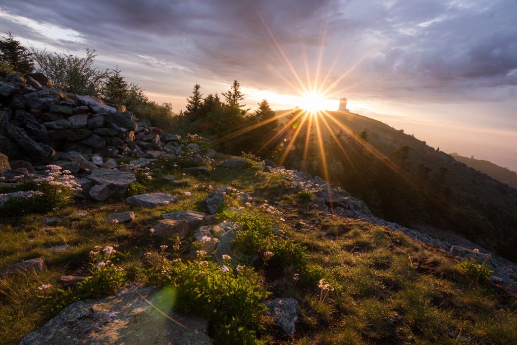 Mont Pilat au coucher du soleil