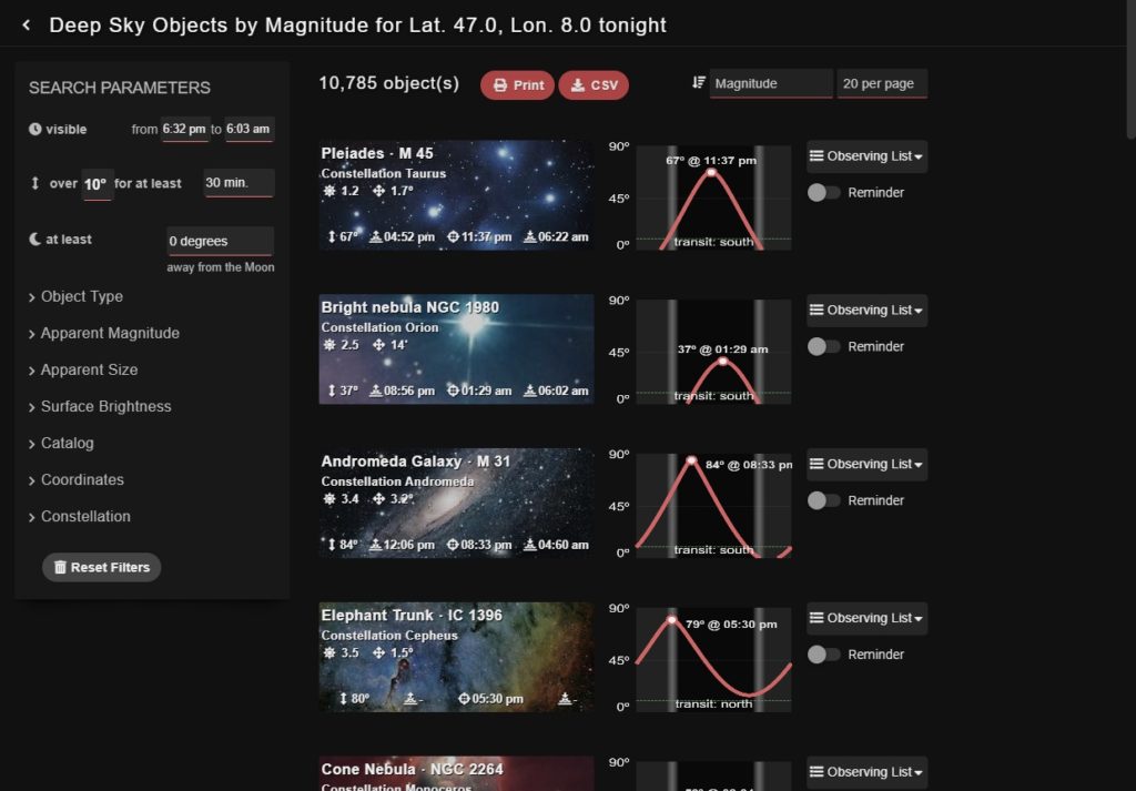 Telescopius.com - Deep Sky